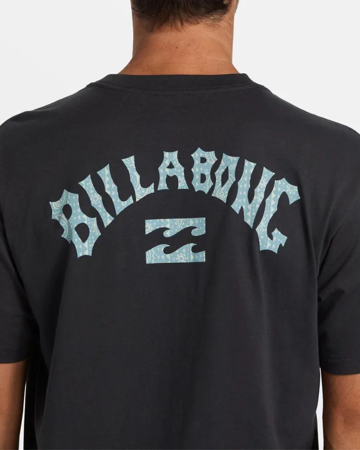 Billabong TShirts Arch Fill Tshirt Washed Black 8211 Men Billabong TShirts Arch Fill Tshirt Washed Black 8211 Men