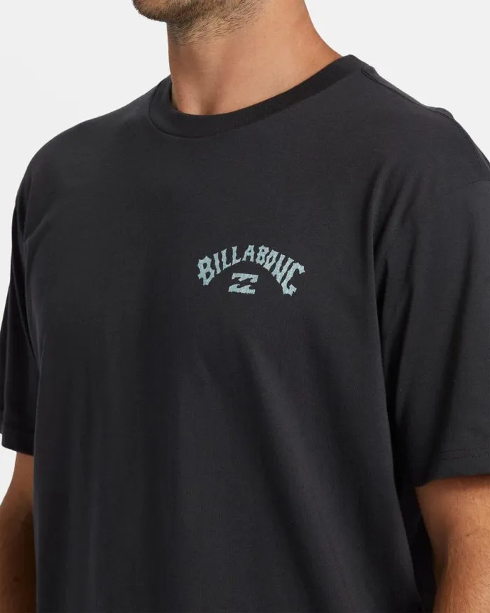 Billabong TShirts Arch Fill Tshirt Washed Black 8211 Men Billabong TShirts Arch Fill Tshirt Washed Black 8211 Men