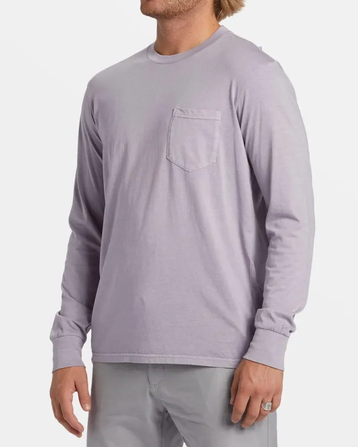 Billabong TShirts Essential Long Sleeve Tshirt Purple Ash 8211 Men Billabong TShirts Essential Long Sleeve Tshirt Purple Ash 8211 Men