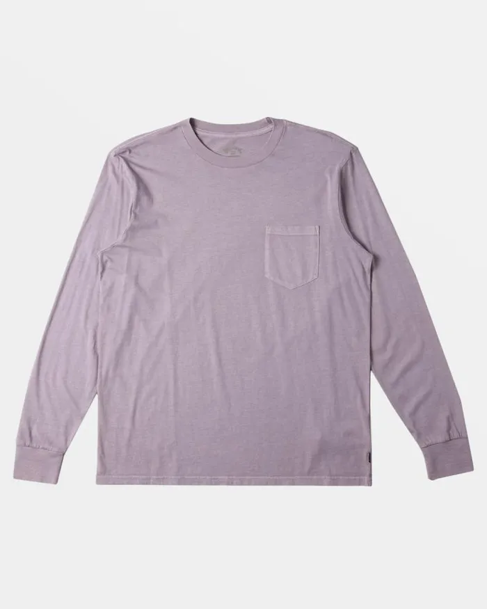 Billabong TShirts Essential Long Sleeve Tshirt Purple Ash 8211 Men Billabong TShirts Essential Long Sleeve Tshirt Purple Ash 8211 Men