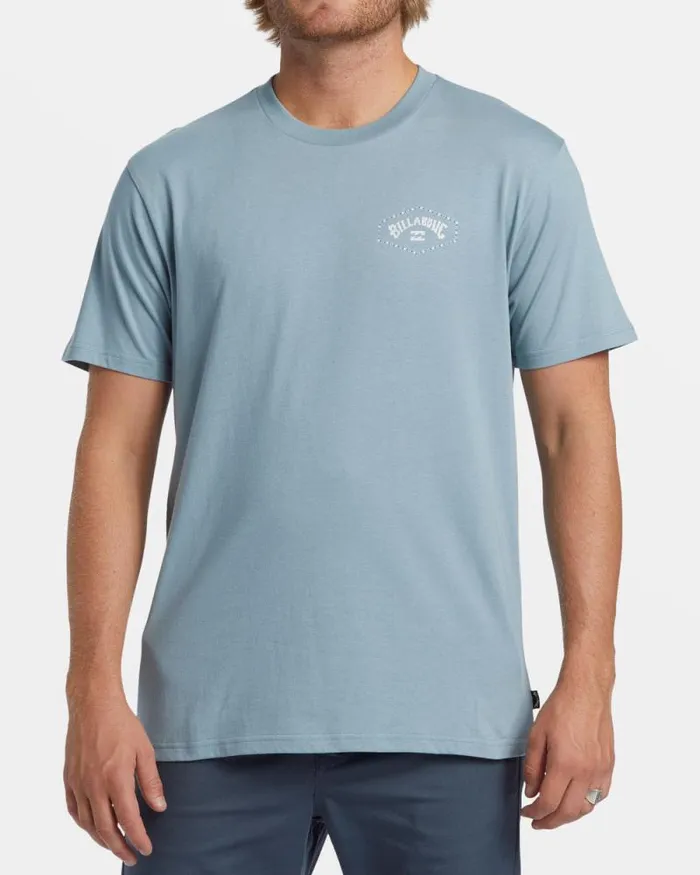 Billabong TShirts Exit Arch TShirt Washed Blue 8211 Men Billabong TShirts Exit Arch TShirt Washed Blue 8211 Men