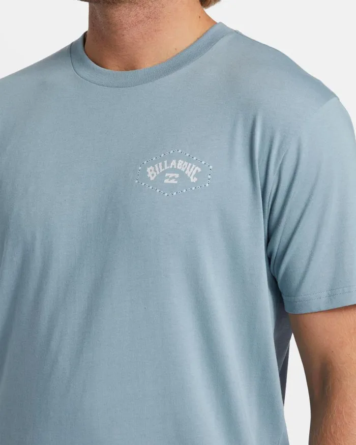 Billabong TShirts Exit Arch TShirt Washed Blue 8211 Men Billabong TShirts Exit Arch TShirt Washed Blue 8211 Men