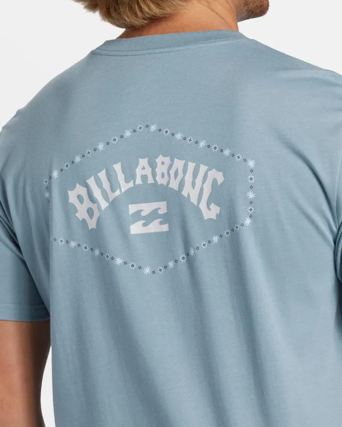 Billabong TShirts Exit Arch TShirt Washed Blue 8211 Men Billabong TShirts Exit Arch TShirt Washed Blue 8211 Men