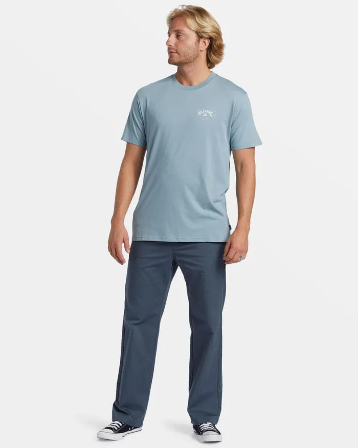 Billabong TShirts Exit Arch TShirt Washed Blue 8211 Men Billabong TShirts Exit Arch TShirt Washed Blue 8211 Men