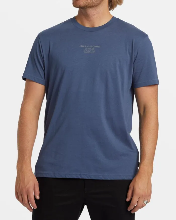 Billabong TShirts Spec 73 TShirt Slate Blue 8211 Men Billabong TShirts Spec 73 TShirt Slate Blue 8211 Men