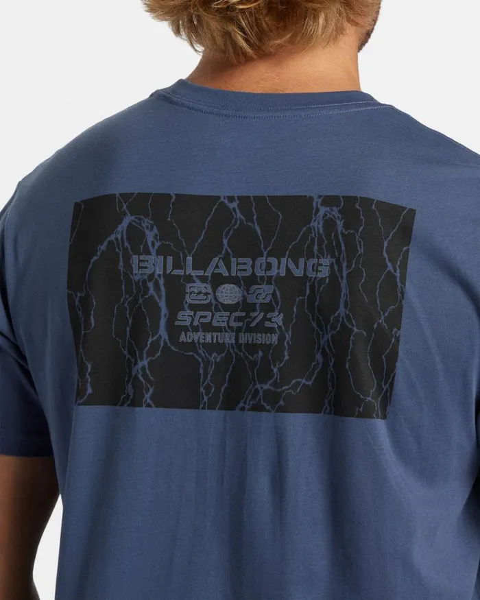 Billabong TShirts Spec 73 TShirt Slate Blue 8211 Men Billabong TShirts Spec 73 TShirt Slate Blue 8211 Men