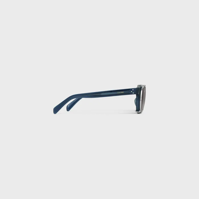 Black Frame 51 Sunglasses In Acetate With Metal Transparent Blue Men CELINE SUNGLASSES Black Frame 51 Sunglasses In Acetate With Metal Transparent Blue Men CELINE SUNGLASSES