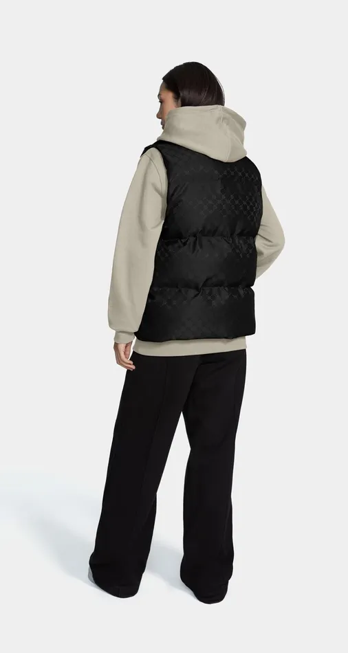Black Monogram Pondo Bodywarmer Black Men Daily Paper Jackets