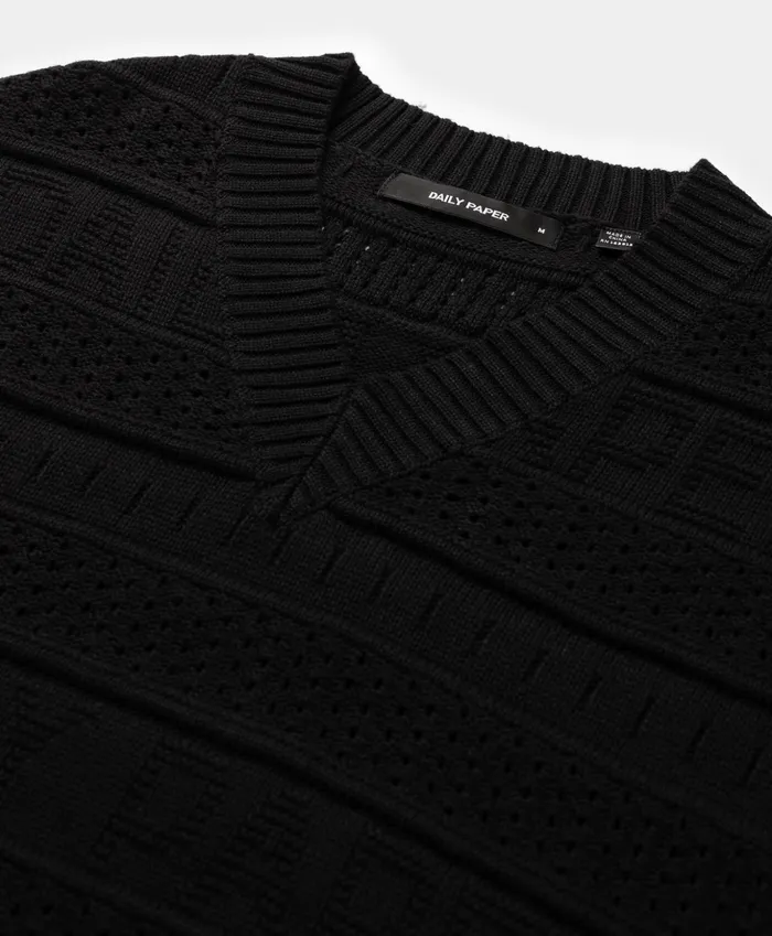 Black Rashidi Spencer Men Daily Paper Hoodies and Sweaters