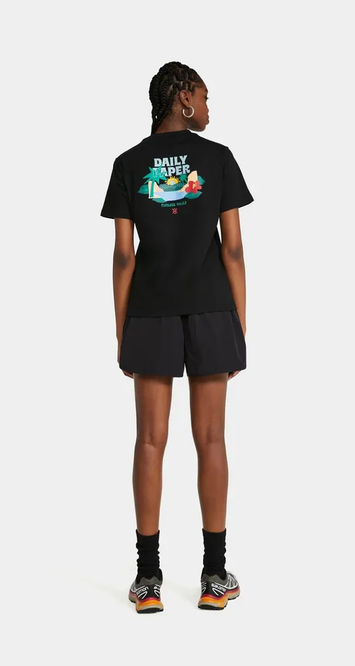 Black Rema TShirt Black Women Daily Paper TShirts