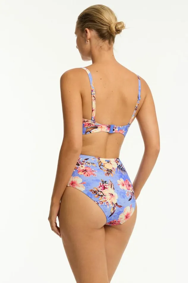 Blue Hawaii High Waist Gathered Side Pant Blue Hawaii Women Sea Level Bottoms