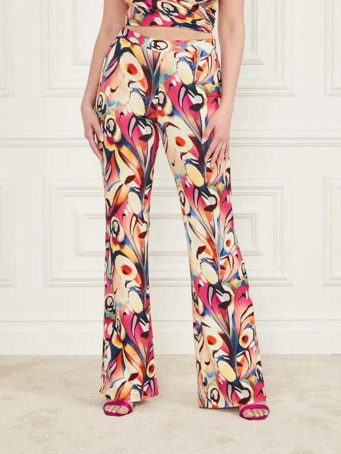 Bottoms Women Marciano Anise Flared Pant Wonderland Print
