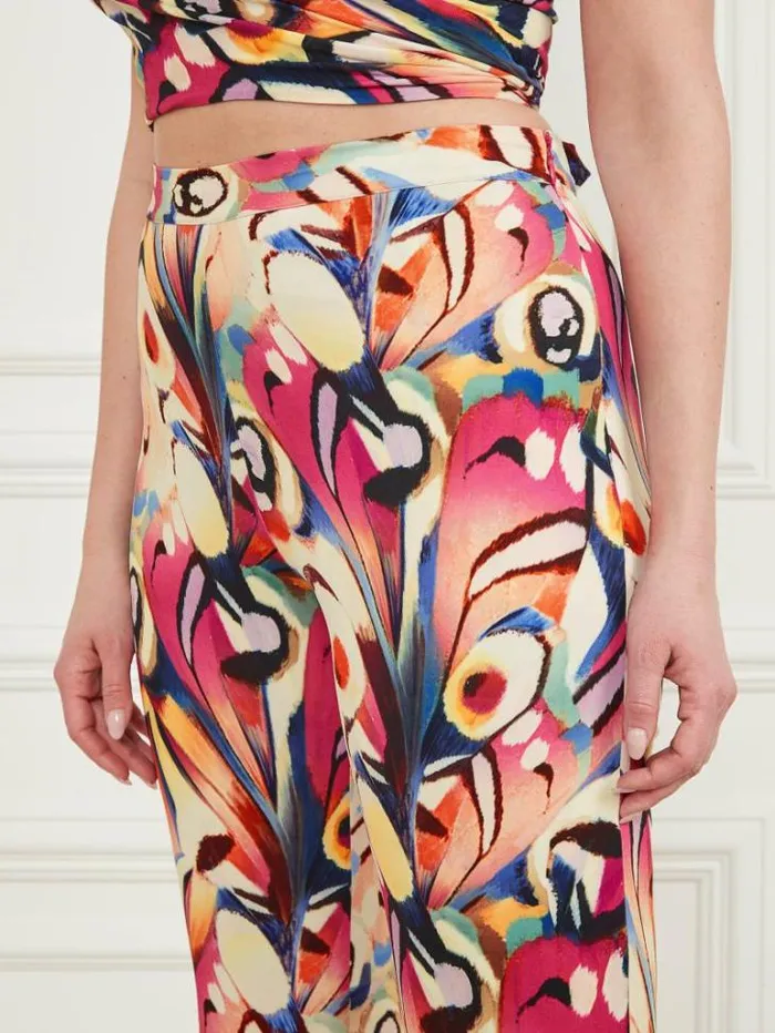 Bottoms Women Marciano Anise Flared Pant Wonderland Print Bottoms Women Marciano Anise Flared Pant Wonderland Print