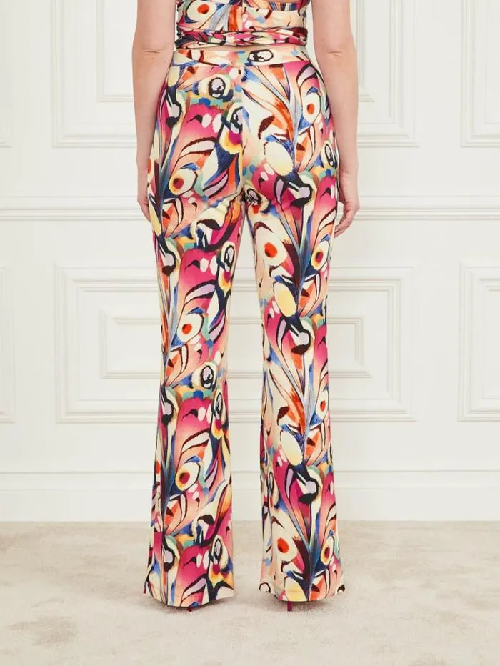 Bottoms Women Marciano Anise Flared Pant Wonderland Print Bottoms Women Marciano Anise Flared Pant Wonderland Print