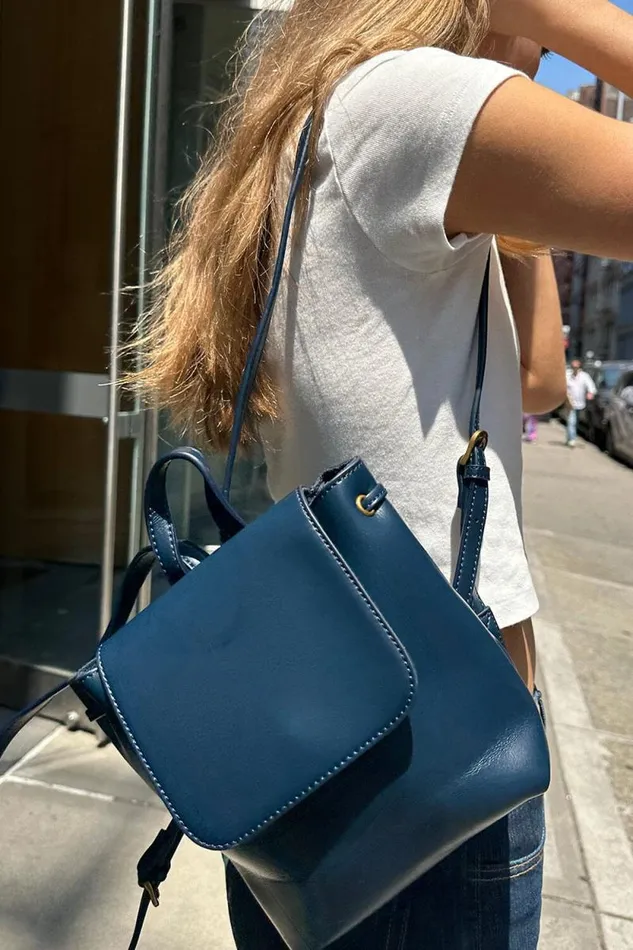 Brandy Melville Bags and Backpacks Mini Backpack Navy Blue 8211 Women