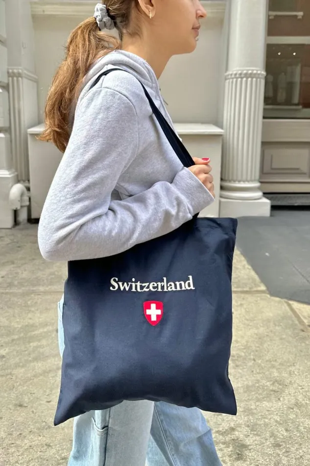 Brandy Melville Bags and Backpacks Switzerland Tote Bag Classic Navy 8211 Women Brandy Melville Bags and Backpacks Switzerland Tote Bag Classic Navy 8211 Women