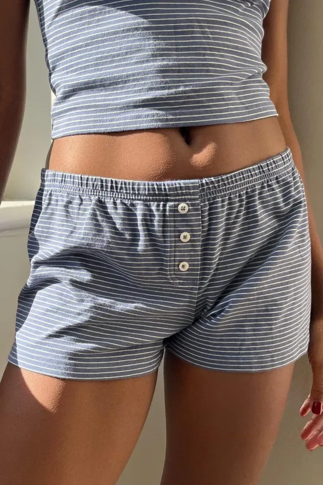 Brandy Melville Bottoms Keira Stripe Shorts Faded Navy White Stripes 8211 Women Brandy Melville Bottoms Keira Stripe Shorts Faded Navy White Stripes 8211 Women