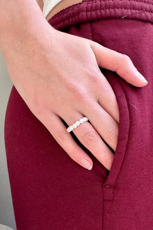 Brandy Melville Jewelry Pearl Ring White 8211 Women