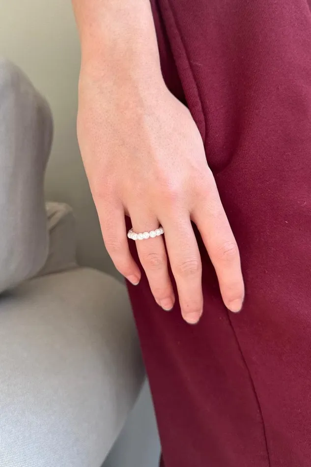 Brandy Melville Jewelry Pearl Ring White 8211 Women
