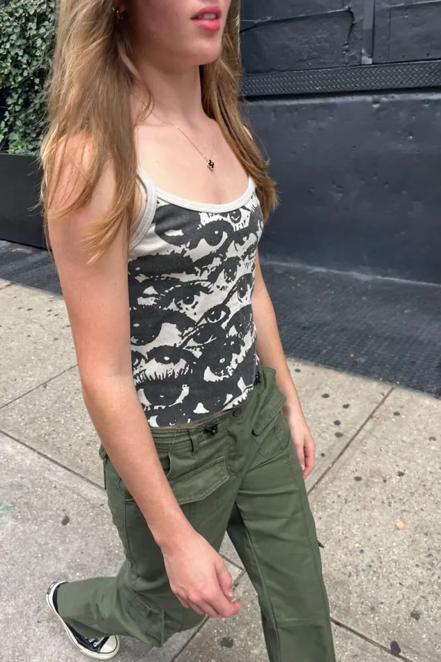 Brandy Melville Matching Sets Skylar Eyes Tank 8211 Women
