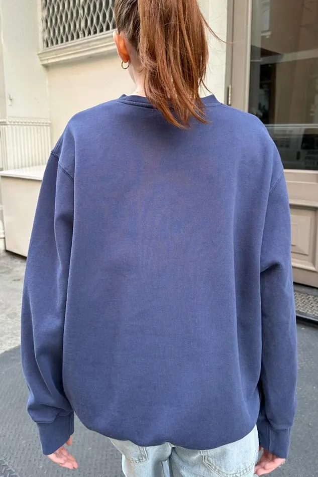 Brandy Melville Sweatpants and Sweatshirts Erica Usa Flag Sweatshirt Navy Blue 8211 Women