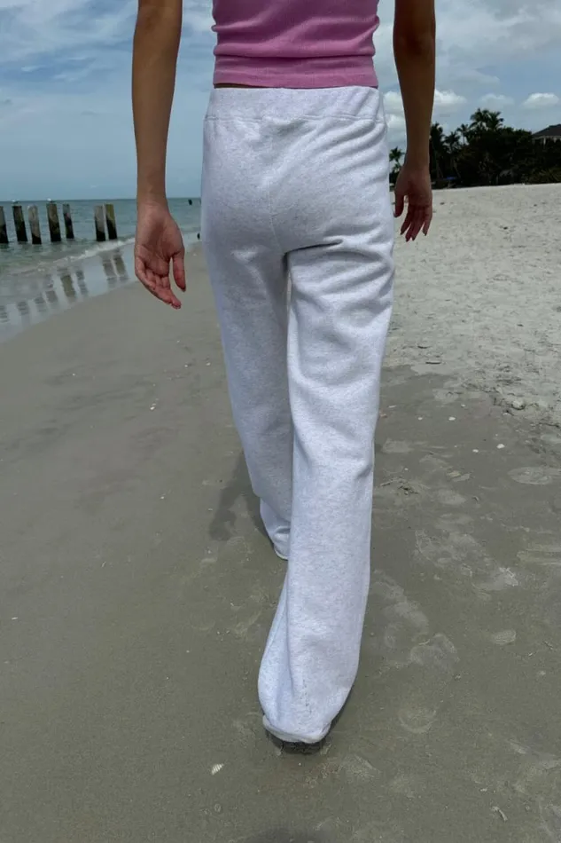 Brandy Melville Sweatpants and Sweatshirts Rainey Sweatpants Light Silver 8211 Women