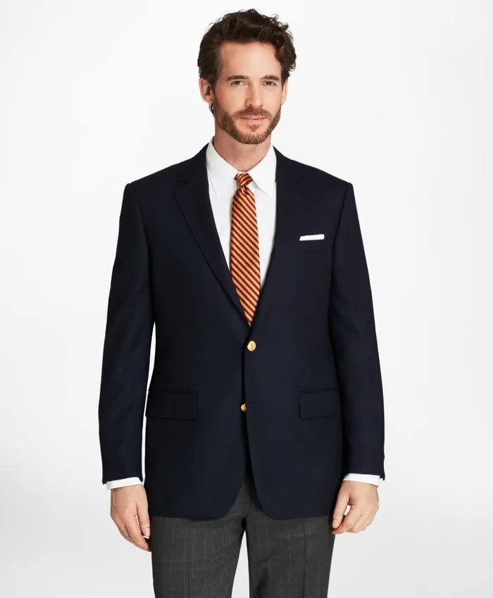 Brooks Brothers Blazers Madison Fit Doeskin Stretch Wool Blazer Navy 8211 Men Brooks Brothers Blazers Madison Fit Doeskin Stretch Wool Blazer Navy 8211 Men