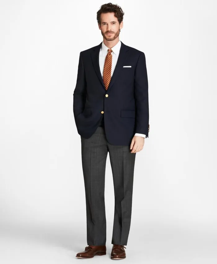 Brooks Brothers Blazers Madison Fit Doeskin Stretch Wool Blazer Navy 8211 Men Brooks Brothers Blazers Madison Fit Doeskin Stretch Wool Blazer Navy 8211 Men