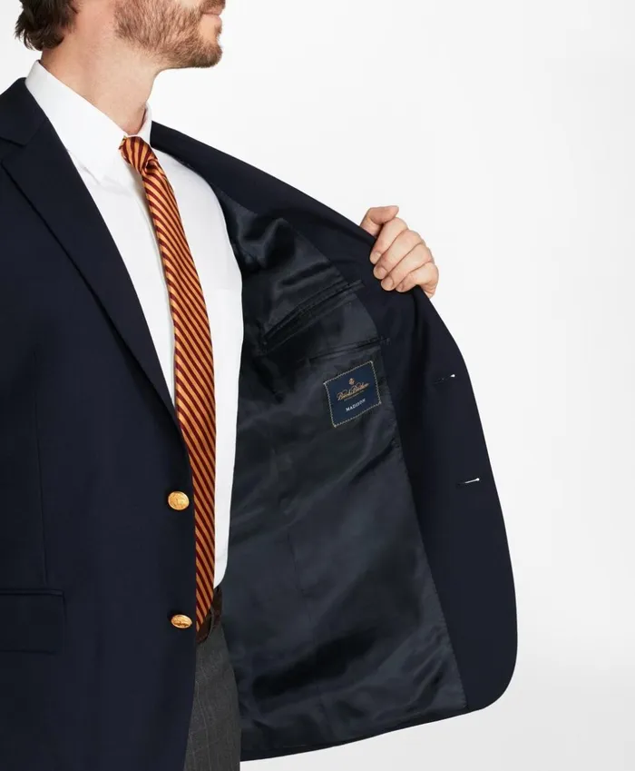 Brooks Brothers Blazers Madison Fit Doeskin Stretch Wool Blazer Navy 8211 Men Brooks Brothers Blazers Madison Fit Doeskin Stretch Wool Blazer Navy 8211 Men