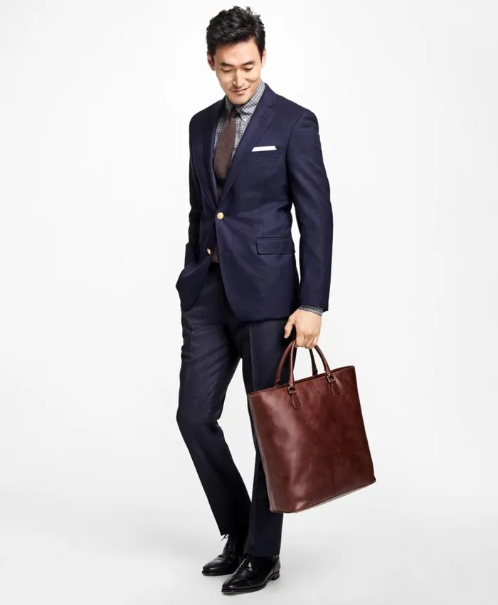 Brooks Brothers Blazers Regent Fit Doeskin Stretch Wool Blazer Navy 8211 Men Brooks Brothers Blazers Regent Fit Doeskin Stretch Wool Blazer Navy 8211 Men