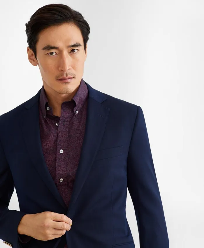 Brooks Brothers Blazers Regent Fit TwoButton Stretch Blazer Navy 8211 Men