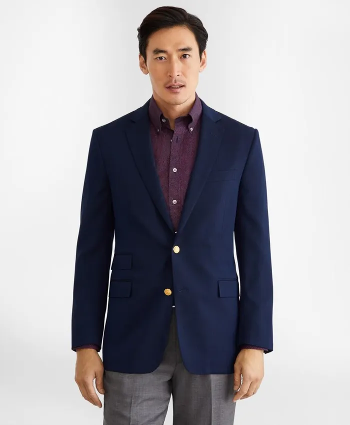 Brooks Brothers Blazers Regent Fit TwoButton Stretch Blazer Navy 8211 Men Brooks Brothers Blazers Regent Fit TwoButton Stretch Blazer Navy 8211 Men