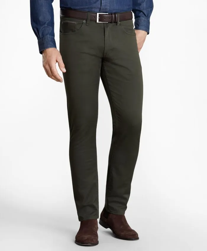 Brooks Brothers Casual Pants FivePocket Selvedge Twill Pants Dark Green 8211 Men Brooks Brothers Casual Pants FivePocket Selvedge Twill Pants Dark Green 8211 Men
