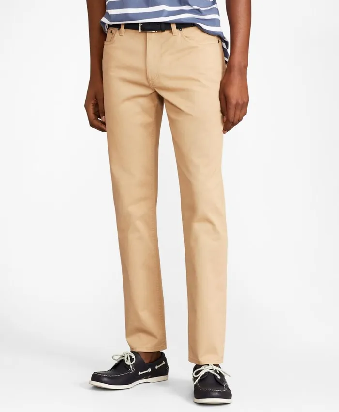 Brooks Brothers Casual Pants SlimFit Stretch Advantage Chino FivePocket Pants British Khaki 8211 Men Brooks Brothers Casual Pants SlimFit Stretch Advantage Chino FivePocket Pants British Khaki 8211 Men