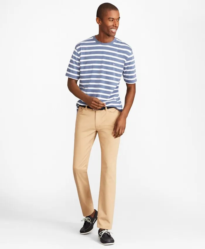 Brooks Brothers Casual Pants SlimFit Stretch Advantage Chino FivePocket Pants British Khaki 8211 Men Brooks Brothers Casual Pants SlimFit Stretch Advantage Chino FivePocket Pants British Khaki 8211 Men