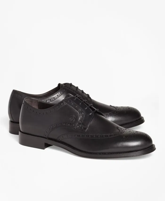 Brooks Brothers Dress and Casual Shoes 1818 Footwear Leather Wingtips Black 8211 Men Brooks Brothers Dress and Casual Shoes 1818 Footwear Leather Wingtips Black 8211 Men
