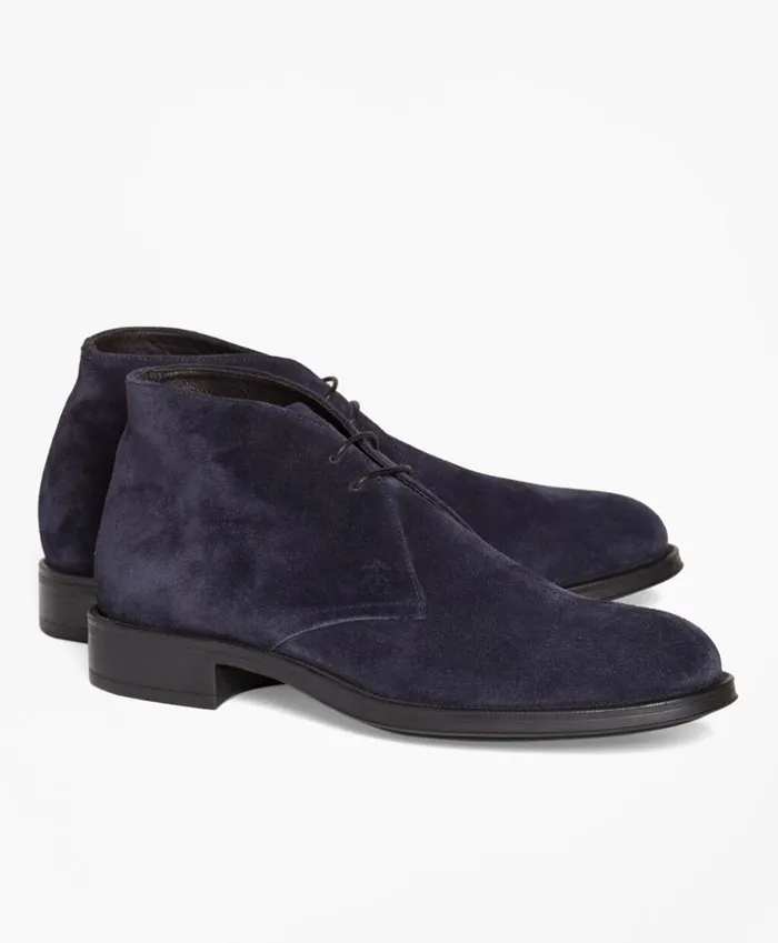 Brooks Brothers Dress and Casual Shoes 1818 Footwear Suede Chukka Boots Navy 8211 Men Brooks Brothers Dress and Casual Shoes 1818 Footwear Suede Chukka Boots Navy 8211 Men