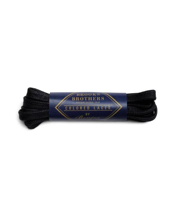 Brooks Brothers Dress and Casual Shoes Brooks Brothers 22034 Flat Waxed Colored Laces By Benjo039s Black 8211 Men Brooks Brothers Dress and Casual Shoes Brooks Brothers 22034 Flat Waxed Colored Laces By Benjo039s Black 8211 Men