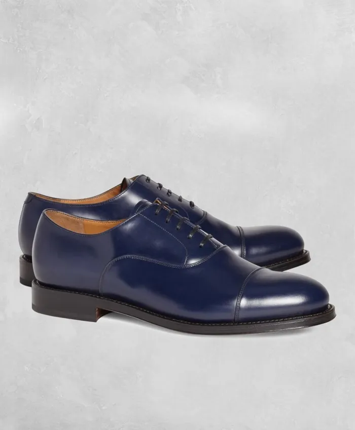 Brooks Brothers Dress and Casual Shoes Golden Fleece Captoes Navy 8211 Men