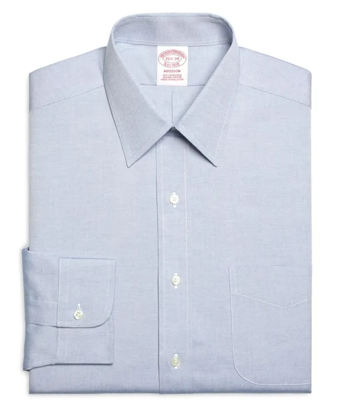 Brooks Brothers Dress Shirts Madison ClassicFit Dress Shirt Forward Point Collar Blue 8211 Men Brooks Brothers Dress Shirts Madison ClassicFit Dress Shirt Forward Point Collar Blue 8211 Men