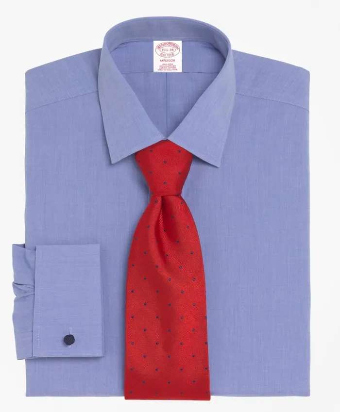 Brooks Brothers Dress Shirts Madison ClassicFit Dress Shirt NonIron Spread Collar French Cuff Blue 8211 Men Brooks Brothers Dress Shirts Madison ClassicFit Dress Shirt NonIron Spread Collar French Cuff Blue 8211 Men