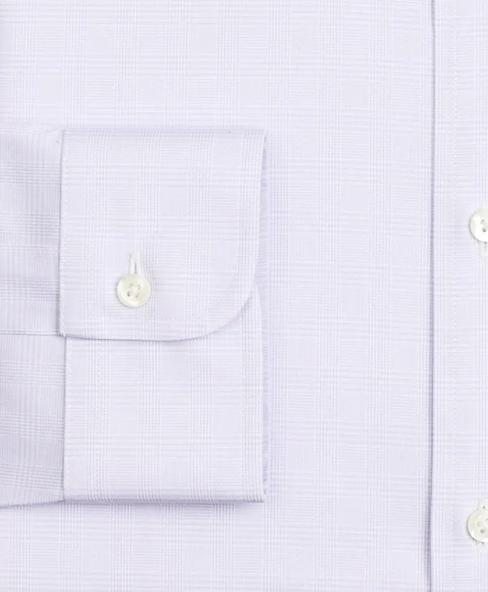 Brooks Brothers Dress Shirts Madison ClassicFit Dress Shirt Performance NonIron With COOLMAX Ainsley Collar Twill Check Lavender 8211 Men Brooks Brothers Dress Shirts Madison ClassicFit Dress Shirt Performance NonIron With COOLMAX Ainsley Collar Twill Check Lavender 8211 Men
