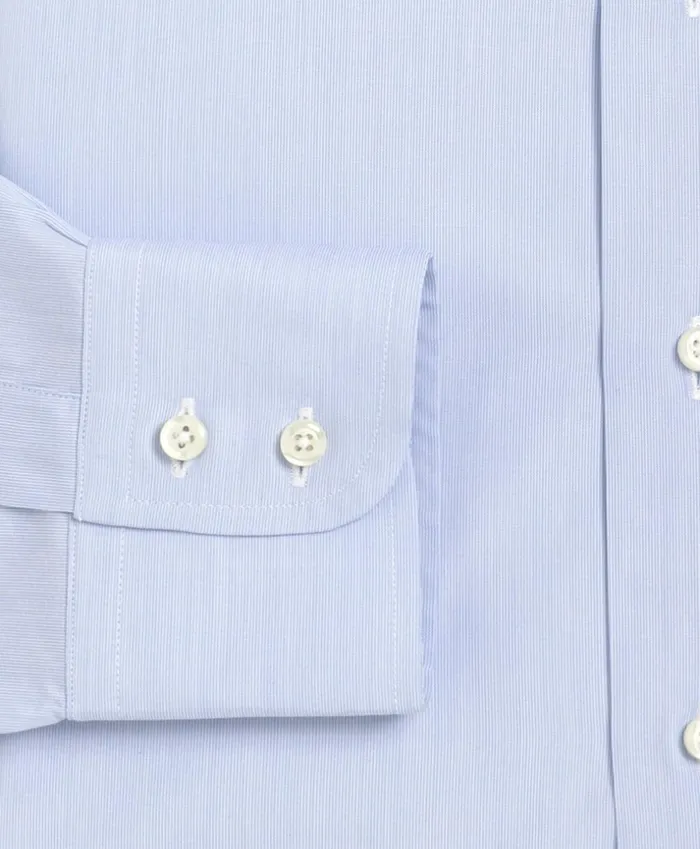 Brooks Brothers Dress Shirts Regent Fitted Dress Shirt Tennis Collar Light Blue 8211 Men