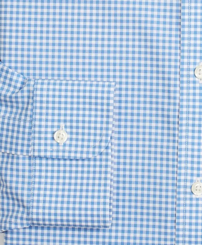 Brooks Brothers Dress Shirts Stretch Regent Fitted Dress Shirt NonIron Poplin Ainsley Collar Gingham Blue 8211 Men Brooks Brothers Dress Shirts Stretch Regent Fitted Dress Shirt NonIron Poplin Ainsley Collar Gingham Blue 8211 Men