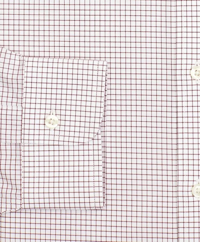 Brooks Brothers Dress Shirts Stretch Soho ExtraSlimFit Dress Shirt NonIron Poplin English Collar Small Grid Check Red 8211 Men Brooks Brothers Dress Shirts Stretch Soho ExtraSlimFit Dress Shirt NonIron Poplin English Collar Small Grid Check Red 8211 Men