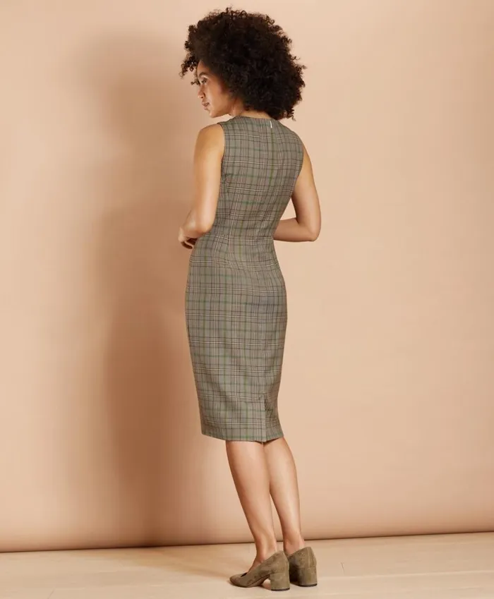 Brooks Brothers Dresses Plaid Wool Twill Sheath Dress Brown 8211 Women Brooks Brothers Dresses Plaid Wool Twill Sheath Dress Brown 8211 Women