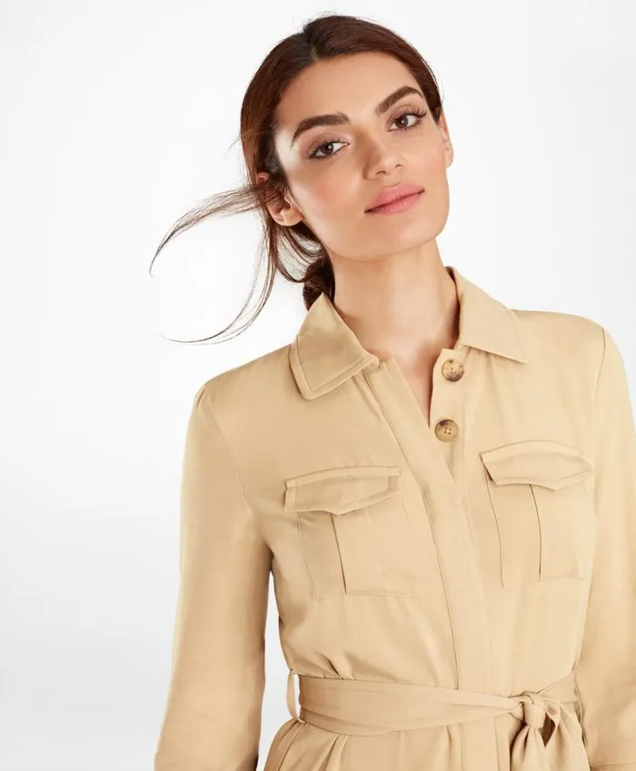 Brooks Brothers Dresses Twill Shirt Dress Khaki 8211 Women Brooks Brothers Dresses Twill Shirt Dress Khaki 8211 Women