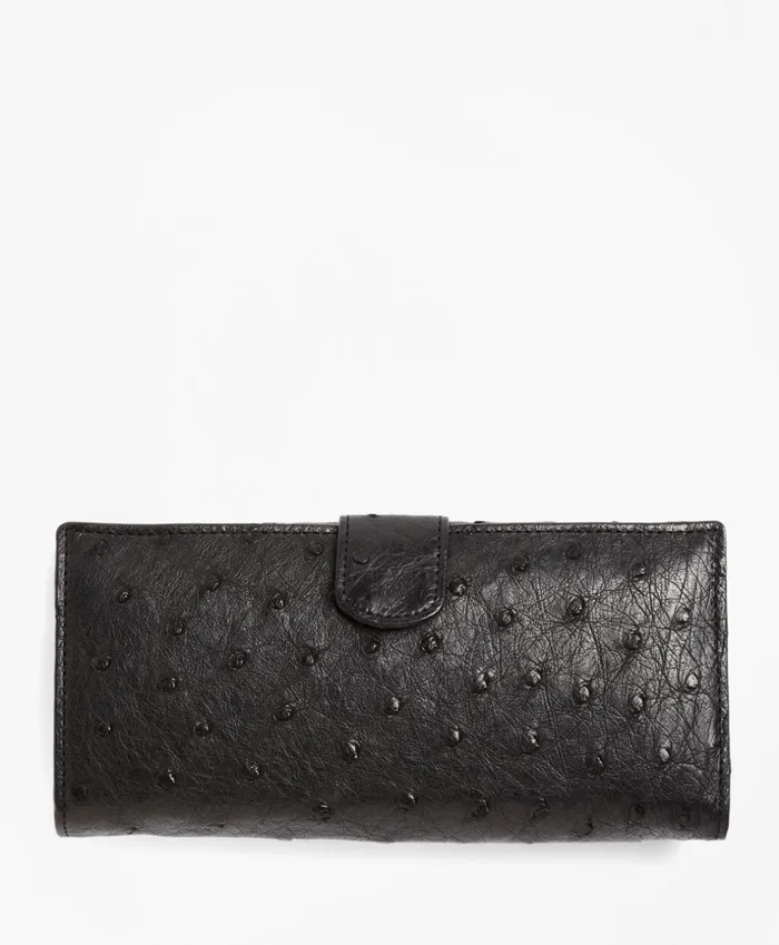 Brooks Brothers Handbags and Wallets Ostrich Wallet Black 8211 Women Brooks Brothers Handbags and Wallets Ostrich Wallet Black 8211 Women