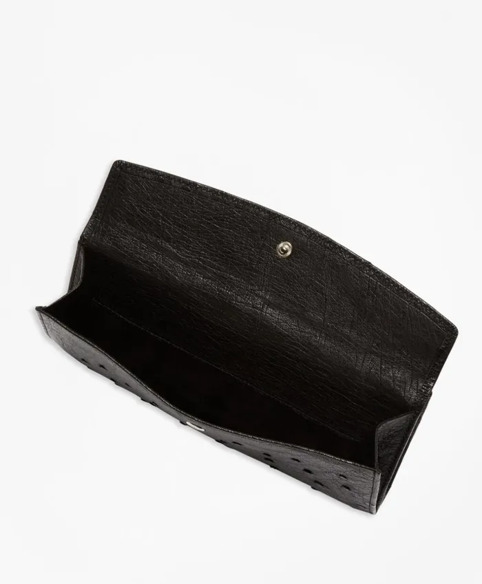 Brooks Brothers Handbags and Wallets Ostrich Wallet Black 8211 Women Brooks Brothers Handbags and Wallets Ostrich Wallet Black 8211 Women