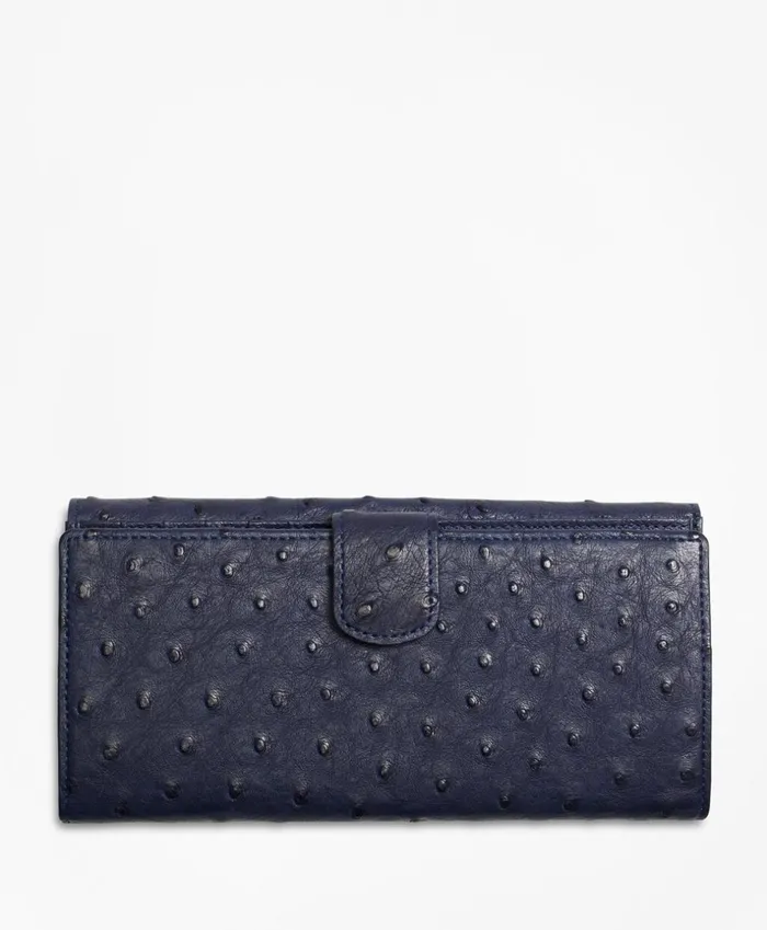 Brooks Brothers Handbags and Wallets Ostrich Wallet Navy 8211 Women Brooks Brothers Handbags and Wallets Ostrich Wallet Navy 8211 Women